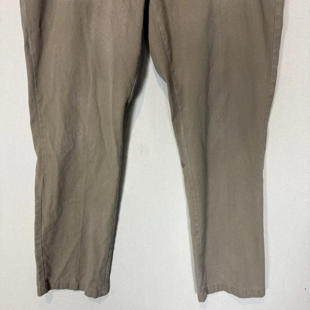 Volcom Pants Mens 36 Beige Chino Regular Fit Straight Leg Casual Cotton Blend